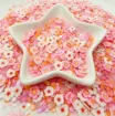 cuentas fimo arcilla polimerica forma flor mini 3mms x2500 unidades color rosa perlado 0