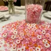 cuentas fimo arcilla polimerica forma flor mini 3mms x2500 unidades color rosa perlado 1