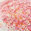 cuentas fimo arcilla polimerica forma flor mini 3mms x2500 unidades color rosa perlado 2