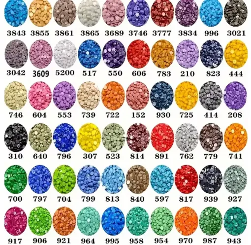 cuentas para pintura diamantes 5d 500 unidades por color eleccion 0