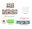 set pintura diamantes 5d adhesivos marcapaginas marcador libro 15x5cms x12 motivos gatitos 2