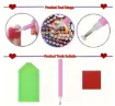 set pintura diamantes 5d adhesivos clip broche cabello medida 95x55mms x8 motivos diferentes 2