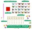set pintura diamantes 5d adhesivos llaveros medida 60x65mms x24 motivos mariposas 1