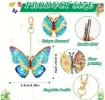 set pintura diamantes 5d adhesivos llaveros medida 60x65mms x24 motivos mariposas 2