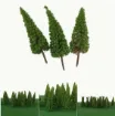 arbol pino mini resina abs para maquetas 55mms por 10 unidades 2