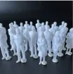 figuras humanas resina abs para maquetas escala 1 50 35 mms por 20 unidades color blanco 1