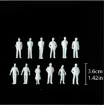 figuras humanas resina abs para maquetas escala 1 50 35 mms por 20 unidades color blanco 2