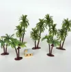arbol palmera doble mini resina abs para maquetas palmeras dobles 55 110mms por 6 unidades surtid 1