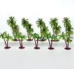 arbol palmera doble mini resina abs para maquetas palmeras dobles 55 110mms por 6 unidades surtid 2