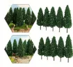 arbol pino mini resina abs para maquetas arboles 68mms por 15 unidades 1