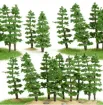 arbol pino mini resina abs para maquetas arboles 70mms por 8 unidades 2