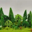 arboles arbustos 3d mini palstico para maquetas medidas 40 110mms por 10 unidades surtidas 0