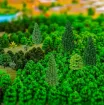 arboles arbustos 3d mini palstico para maquetas medidas 40 110mms por 10 unidades surtidas 1