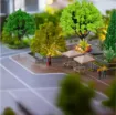 arboles arbustos 3d mini palstico para maquetas medidas 40 110mms por 10 unidades surtidas 2