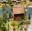 arboles arbustos 3d mini palstico para maquetas medidas 30 100mms por 10 unidades surtidas 2