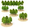 arboles mini 3d plastico para maquetas arboles 50 70mms por 10 unidades surtidas 1