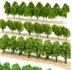 arboles mini 3d plastico para maquetas arboles 50 70mms por 10 unidades surtidas 2