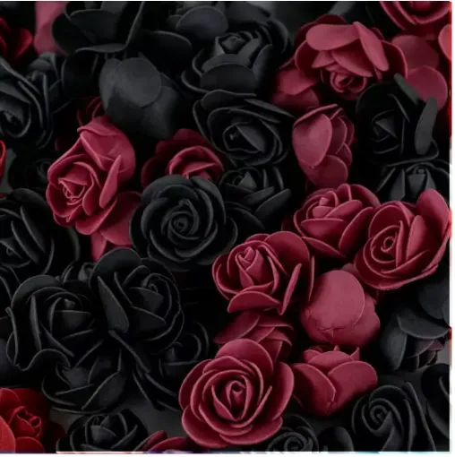 rosa foam goma eva 3 5cms paquete 25 unidades combinadas vino negro 0