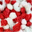 rosa foam goma eva 3 5cms paquete 25 unidades combinadas rojo blanco 0