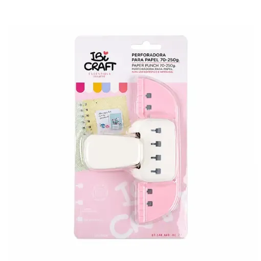 mini perforadora manual para encuadernacion ibi craft 4 orificios para anillas doble 0