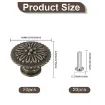 tirador metalico para cajas baules 12x10 5mms tornillo 20mms x5 unidades color bronce viejo 1