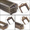 herraje marcos etiquetas metalicas set 3 medidas 60x17mm 83x33mm x6 unidades oro viejo 2