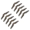 herrajes asa metalica mini para bandeja cajoncito 11 5x46x6 mms tornillos x8 unidades oro viejo 0
