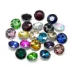 piedra aplique faceteado forma circular 12x4 8mms x50 unidades multicolor 0
