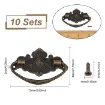 manija tirador metalico para cajon bandeja 72x44mm tornillos x2 unidades bronce viejo 1