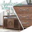 herrajes asa metalica mini para bandeja cajoncito 14x48x9mms tornillos x6 unidades oro viejo 4