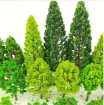 arboles arbustos mini 3d plastico para maquetas arboles 35 110mms por 10 unidades surtidas 3