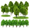 arboles mini 3d plastico para maquetas arboles 50 70mms por 10 unidades surtidas 3