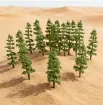 arbol pino 3d mini plastico para maquetas arboles 70mms por 8 unidades 3
