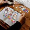 set pintura diamantes 5d adhesivos marcapaginas marcador libro 15x5cms x12 motivos gatitos 3