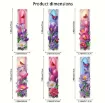 set pintura diamantes 5d adhesivos marcapaginas marcador libro 19x5 5cms x6 motivos floral 3