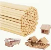 palitos maqueteros varillas para maqueta madera 30cms redondo 5mm paquete 5 unidades 0