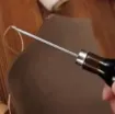 punzon mango madera anatomico lustrado medida 13cms para coser perforar cuero telas 1