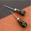 punzon mango madera anatomico lustrado medida 13cms para coser perforar cuero telas 2