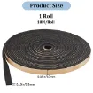 cinta goma espuma adhesiva medida 10x2 5mms color marron rollo 10mts 0
