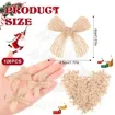 lazo rustico cinta arpillera mini medida 40x45mms por 12 unidades 1
