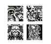 set para colorear motivos 25x25cms terciopelo carioca disenos van ortont x4 motivos street 1