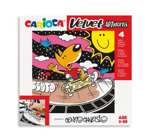 set para colorear motivos 25x25cms terciopelo carioca disenos van orton x4 motivos sport 0
