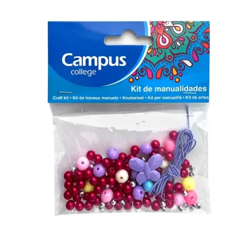 cuentas enhebrar para armar collares bijouterie infantil campus motivo mariposas 0