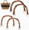 asas para bolso cartera plastico imitacion bambu medida 130x100mms argollas precio del par 7