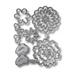 matriz relieve embossing folder para maquina troqueladora plancha 11x11cms modelo flores motivo a 0