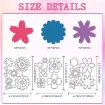 matriz relieve embossing folder para maquina troqueladora plancha 11x11cms modelo flores motivo a 1