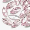 piedras facetadas apliques forma ojo medida 12x6x3 5mms x50 unidades color rosado claro 0