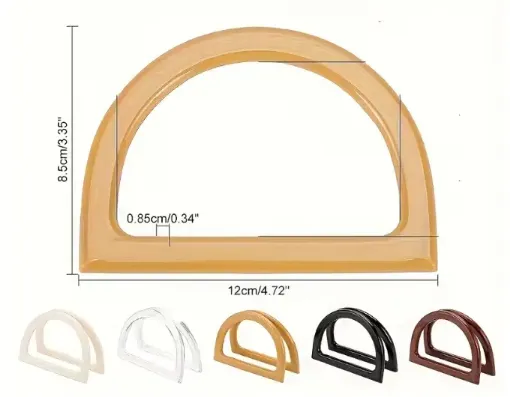 asas para bolso cartera plastico medida 120x85mms precio del par varios colores 0