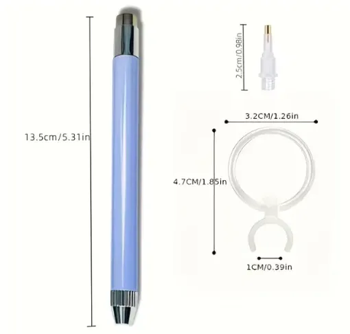 herramientas para pintura diamantes art gem 5d set pluma lupa 0