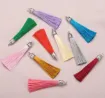 borlas hilo seda 55mms dije metalico plata set x10 unidades multicolor 4